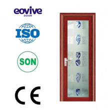 Varios estilos tamaño estándar PVC aluminio aleación marco puerta de cristal